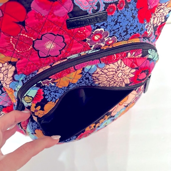 Vera Bradley Floral Fiesta Campus Backpack - Picture 5 of 8